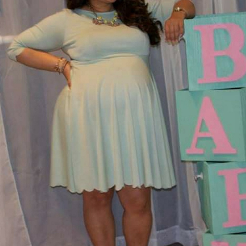 Mint Green Maternity Dress